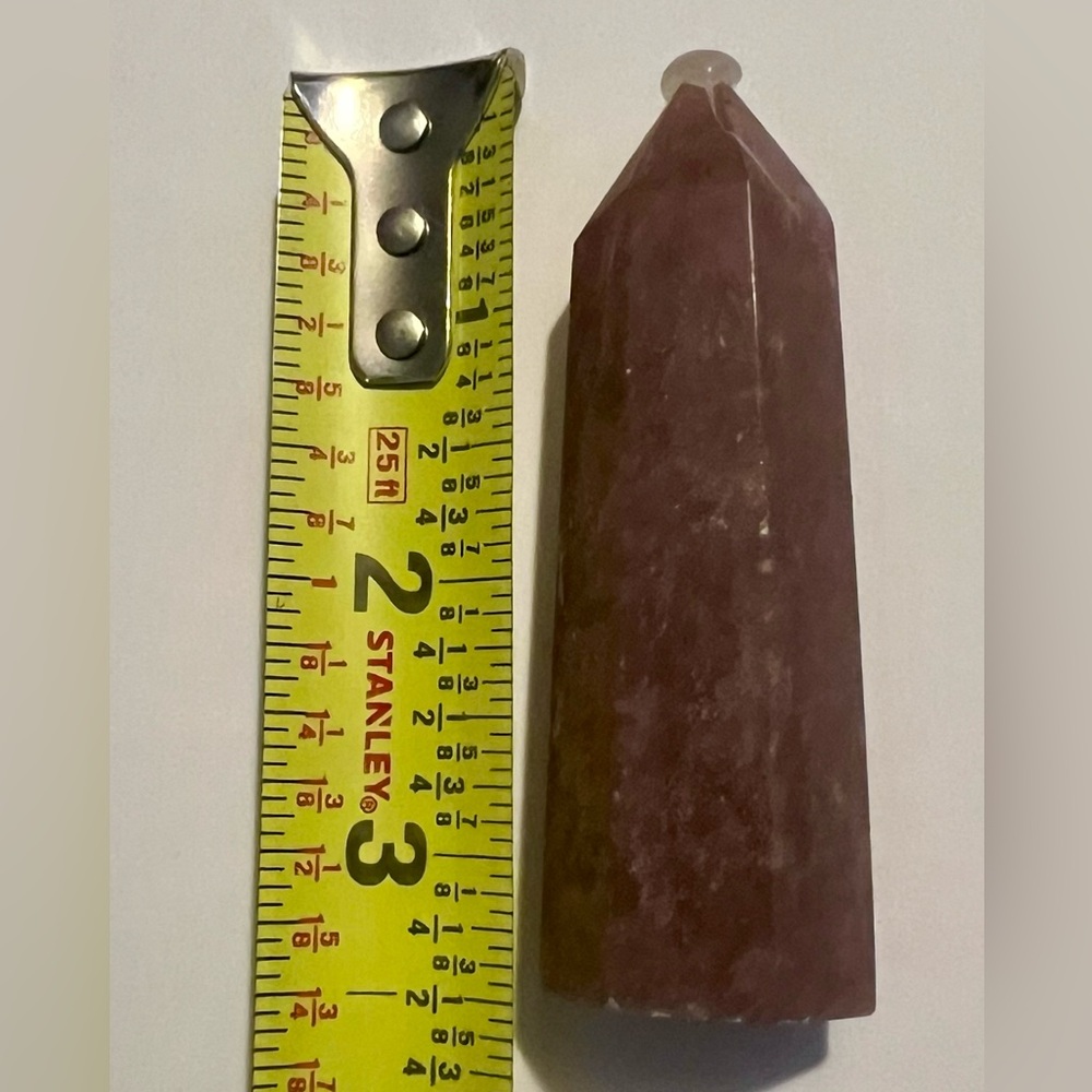 3 1/2” Strawberry Quartz Crystal Tower